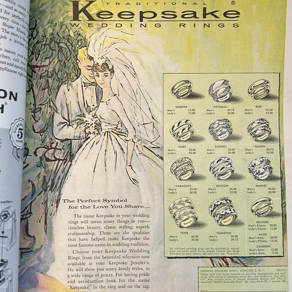 June/July 1961 Modern Bride Vintage Magazine - Picture 6 of 13